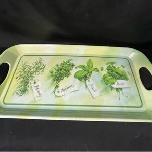 Herb Design Serving Tray